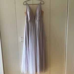 Jenny Yoo Dove Gray Tulle Dress